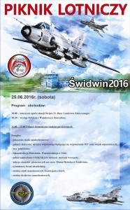 Piknik Lotniczy Świdwin 25.06.2016-plakat